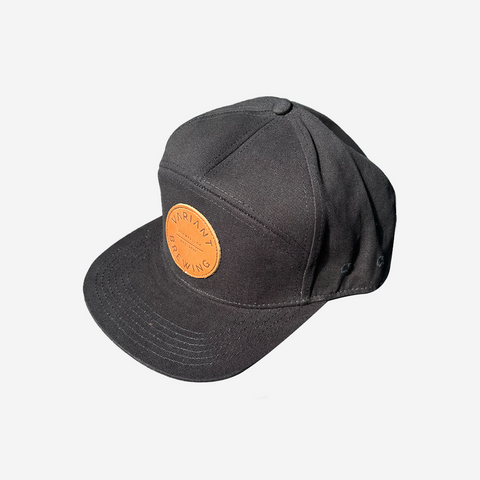 Angle - Black 7 Panel Hat