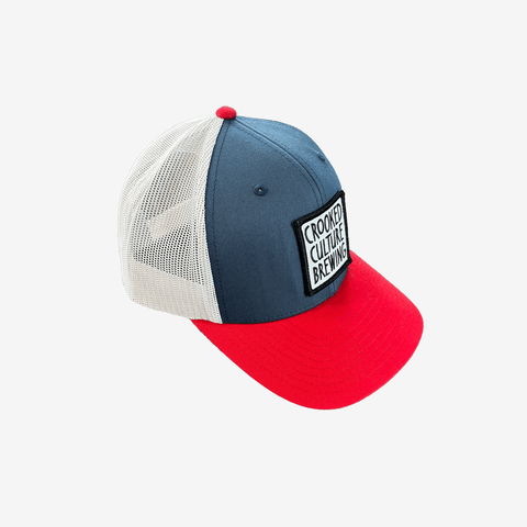 Crooked Culture - Tri-Color Trucker Hat